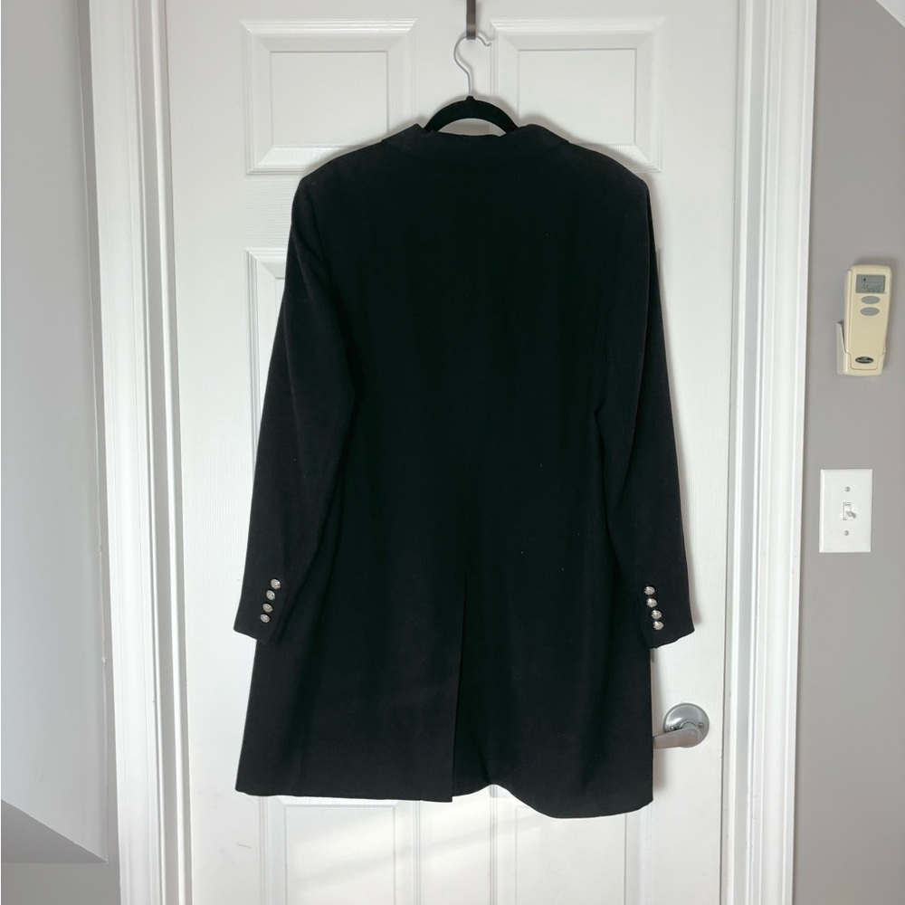 Vintage Ralph Lauren Saville Row Embroidered 100% Wool Naval Duster Blazer Coat - Picture 7 of 7